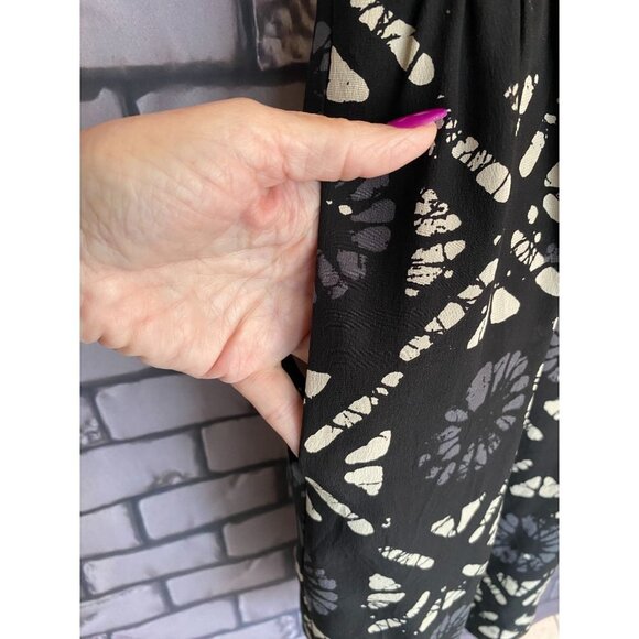 Madewell Black 100% Silk Medallion Spaghetti Strap Racer Back Sundress 2 - Picture 4 of 7